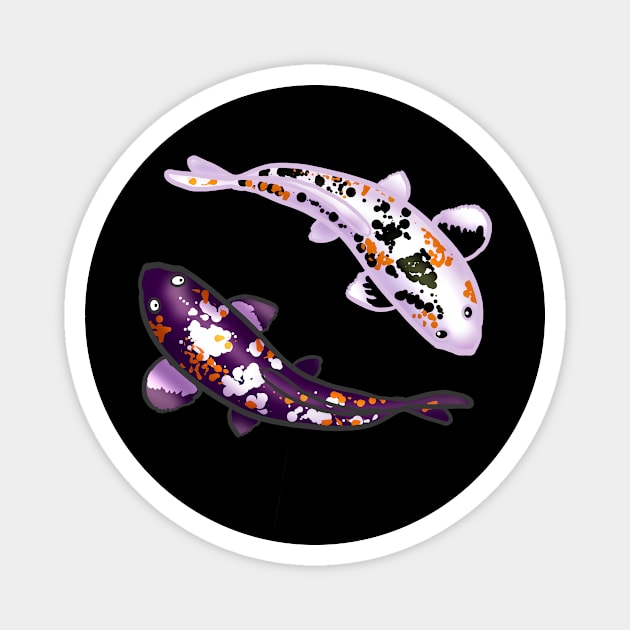 Yin-Yang Koi Fish Magnet by YouAreValid